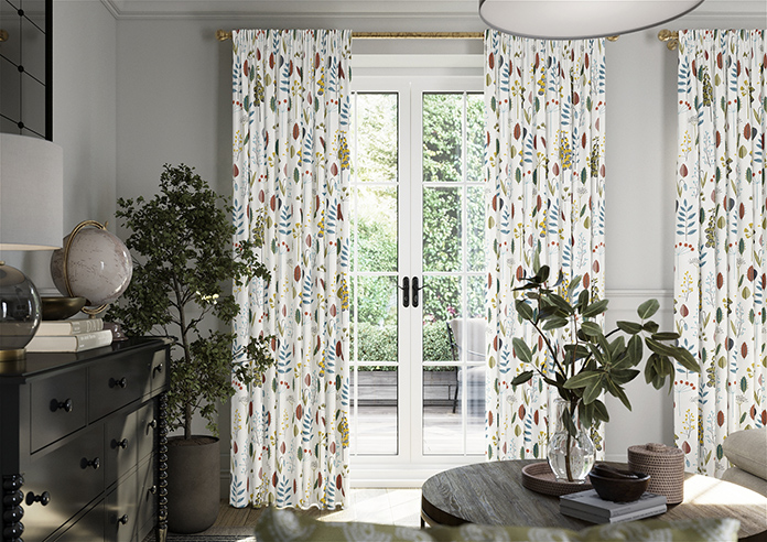 Amala, Teal - Made to Measure Curtains - Image 3